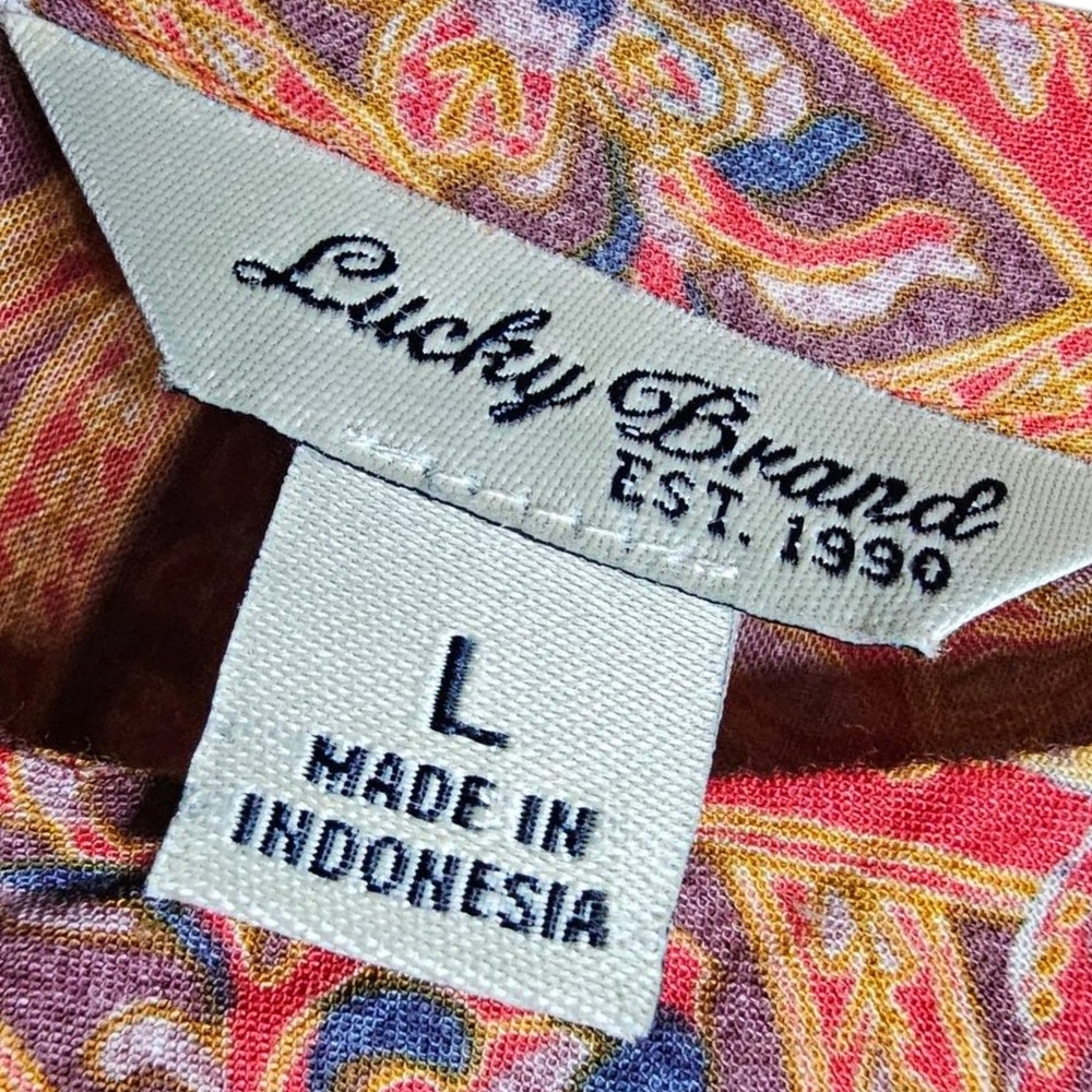 Lucky Brand Multicolor Paisley Top - Picture 3 of 6